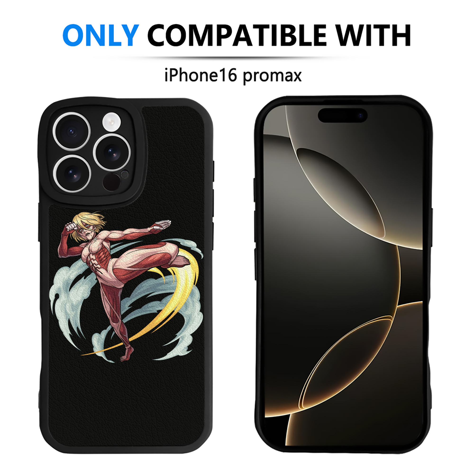 （画像用） 進撃の巨人 Attack on Titan 【iPhone 16シリーズ対応】シリコンスマホケース（レザー調） 材質：シリコン